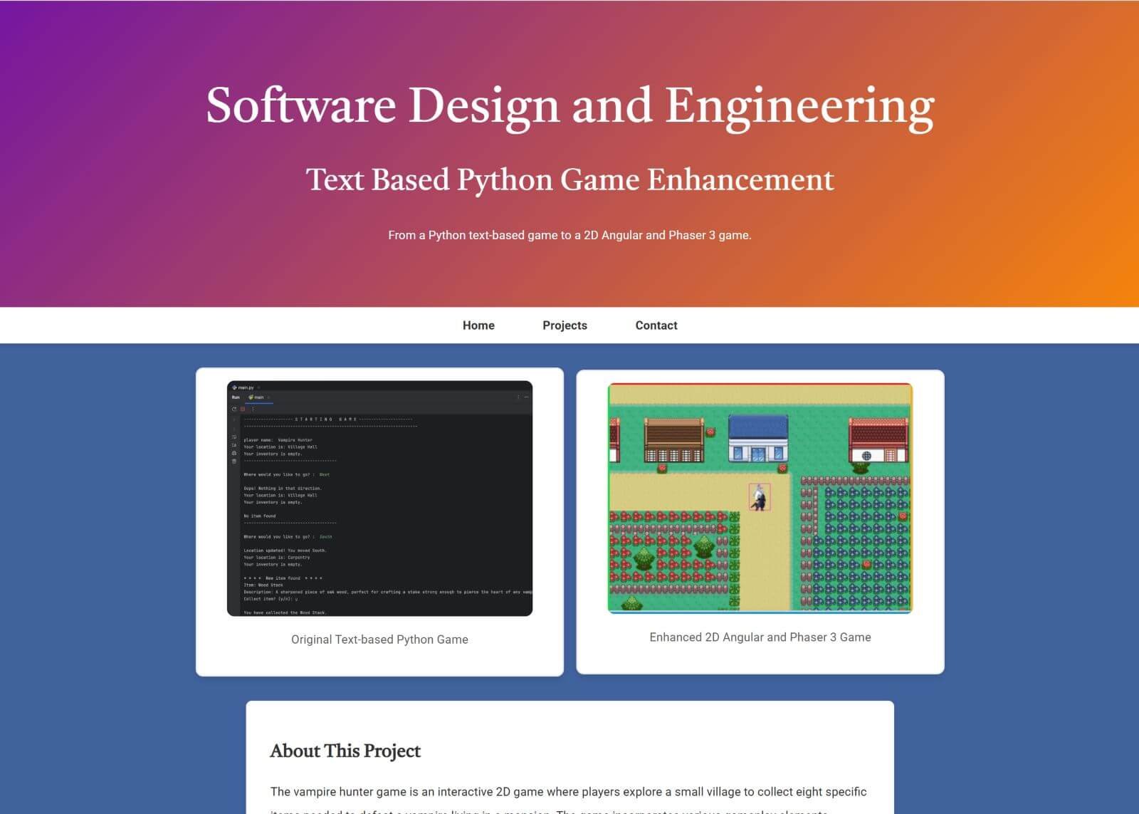 Home Page Screenshot