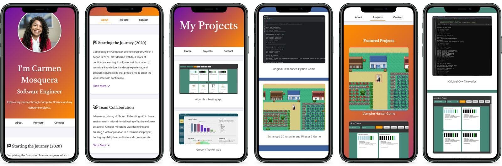 Home Page mobile Screenshot