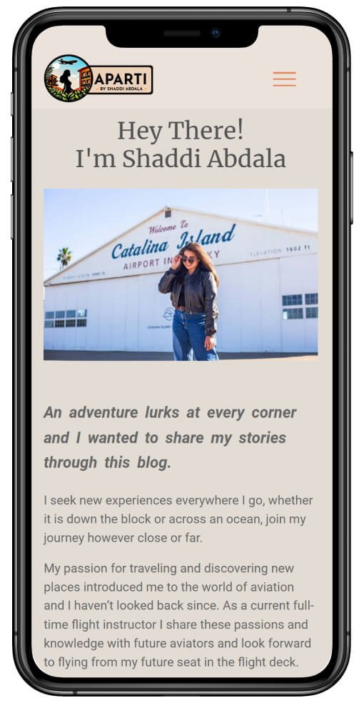 Home Page mobile Screenshot